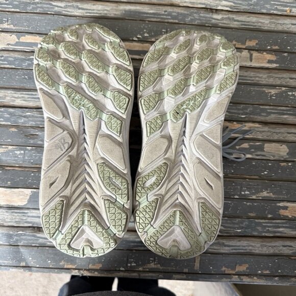 Hoka One One Womens Clifton 8 Blue Gray Running Shoes Sneakers Sz 9 D Wide - Picture 10 of 10